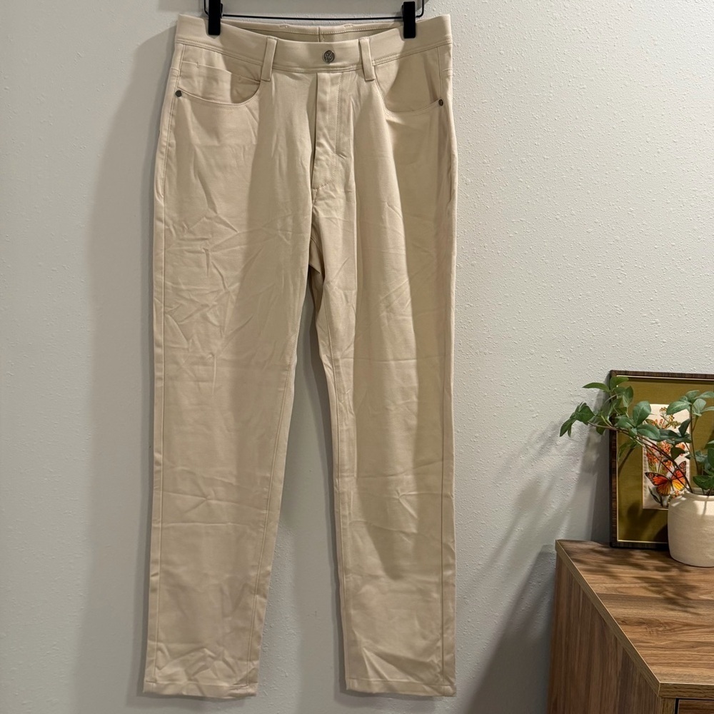 Collars and & Co NWT 32/30 Stone CEO Tech Pull On Pants Stretch Golf Athleisure